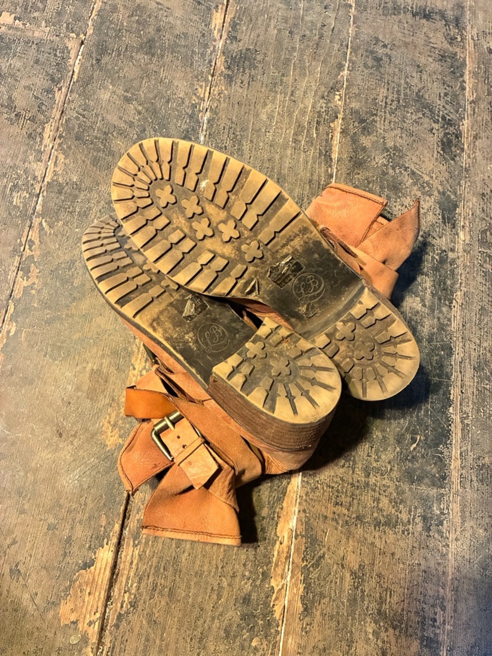 Lucky Brand Leather Buckle Ankle Boots - Picture 3 of 6